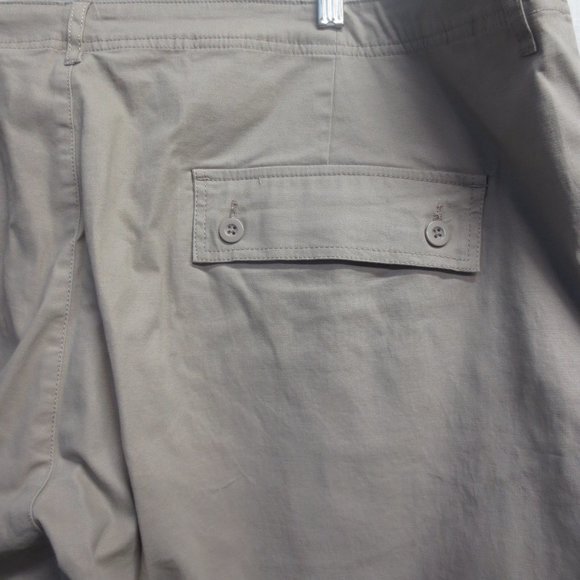 ASOS TAPERED  CARGO TROUSERS - KHAKI - WAIST 48" INSEAM 30" - Picture 3 of 5